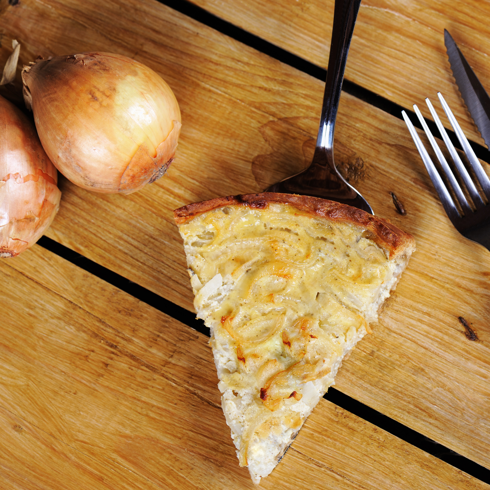 Neuer Süßer und Zwiebelkuchen